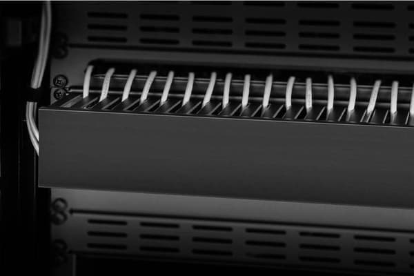 Renkforce RF-3429152 19 tums serverrackskåp kabelhantering 2 U Black