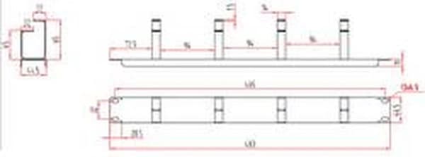 Renkforce RF-3429148 19 tommer Server rack kabinet kabelhåndtering 1 U Sort