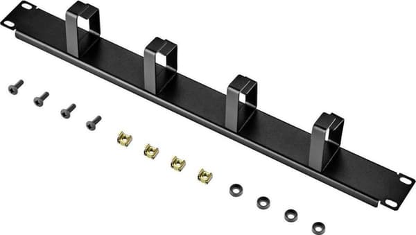 Renkforce RF-3429148 19 tommer Server rack kabinet kabelhåndtering 1 U Sort