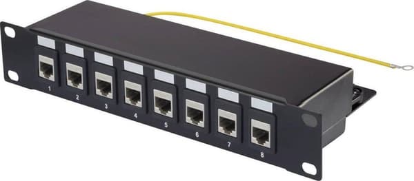 Renkforce RF-3521390 10 tommer Server rack kabinet frontpanel Sort