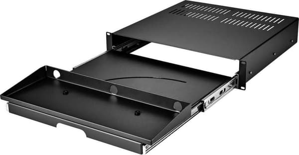 Renkforce RF-3429156 19 tum Server rack skåp låda 2 U Infällbar Lämplig för skåp djup: från 500 mm Svart