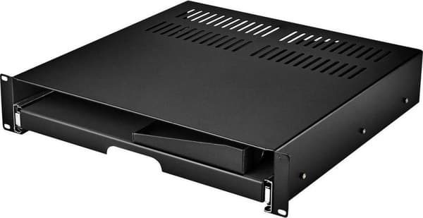 Renkforce RF-3429156 19 tum Server rack skåp låda 2 U Infällbar Lämplig för skåp djup: från 500 mm Svart