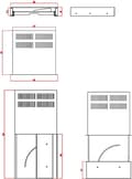 Miniatyrbild 5 av 7: Renkforce RF-3429156 19 tum Server rack skåp låda 2 U Infällbar Lämplig för skåp djup: från 500 mm Svart
