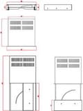 Miniatyrbild 6 av 7: Renkforce RF-3429156 19 tum Server rack skåp låda 2 U Infällbar Lämplig för skåp djup: från 500 mm Svart