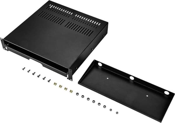 Renkforce RF-3429156 19 tum Server rack skåp låda 2 U Infällbar Lämplig för skåp djup: från 500 mm Svart