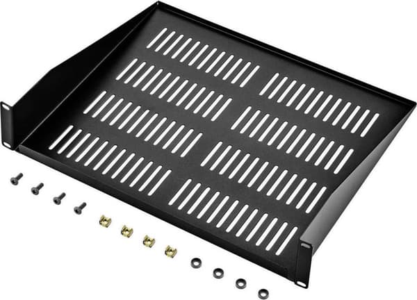 Renkforce RF-3432144 19 tum Server rack skåp bas 2 U Lämplig för skåp djup: från 400 mm Svart