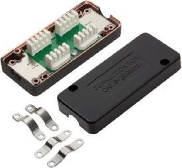 LogiLink NP0012B Cat6e Black verkkoliitäntärasia