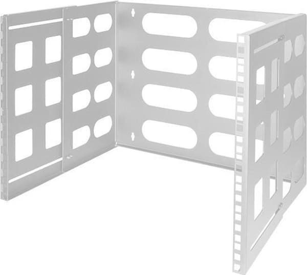 8U seinäpalvelinteline 494x400x360mm (LxSxK) harmaa
