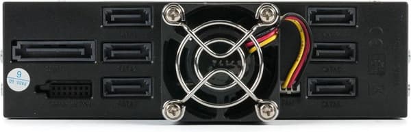 Fantec MR-SA1262-12G 13,3 cm (5,25") Kantopaneeli Musta