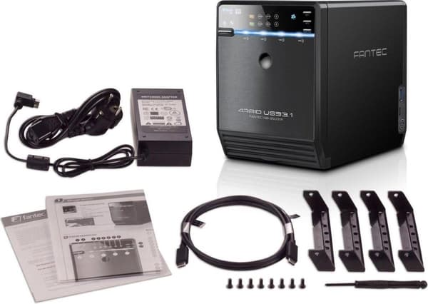 Fantec QB-35U31R levyryhmä Tower Black