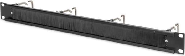 DIGITUS Kabelrangierpanel Stahlbügeln + harjaliuska 19" 1U