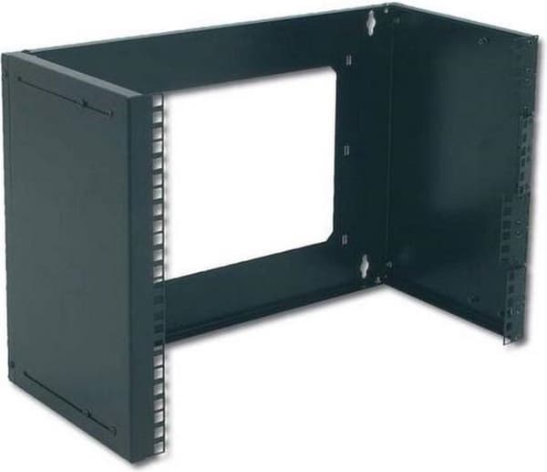 Digitus DN-19 PB-4U-SW Vægmonteringsmærkeholder (BxHxD) 505 x 195 x 250 mm 4 U Sort (RAL 9005)