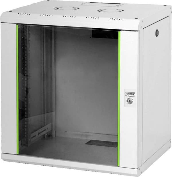 Digitus DN-19 12-U 19 tommer vægskab (BxHxD) 600 x 643 x 450 mm 12 U Grå-hvid (RAL 7035)