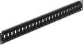 Miniatyrbillede 5 af 6: 19'' Patch Panel 1U med roterbare porte til 24 Keystone-moduler / sort