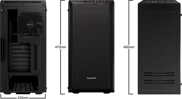 var tyst! Pure Base 600 Window Midi Tower Svart