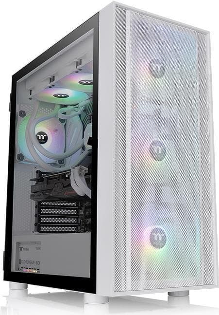 Thermaltake H570 TG ARGB Snow - Mellemtårn - E-ATX - sidepanel med vindue (hærdet glas) - ingen strømforsyning (PS/2) - hvid - USB/Audio (CA-1T9-00M6W Hvid
