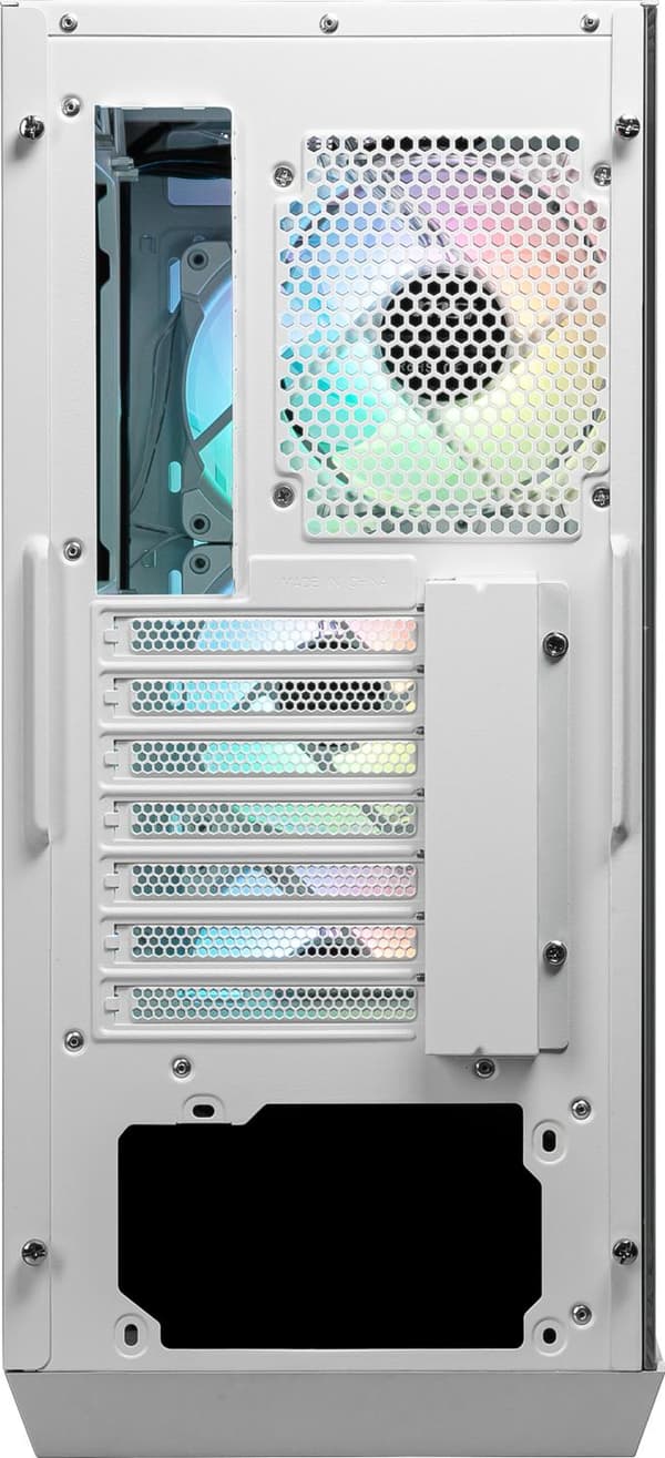MSI MPG GUNGNIR 110R - MDT - ATX - sivupaneeli ikkunalla (karkaistu lasi) - ei virtalähdettä (ATX) - valkoinen - USB/Audio (306-7G10W21-W57)