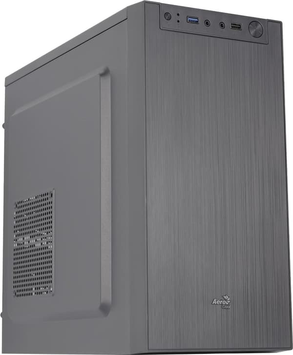 Aerocool CS-108. Form factor: Mini Tower, Type: PC, Color of product: Black. Supported power supply form factors: ATX. Front fans supported diameter: Svart