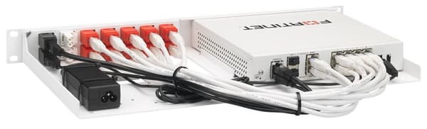 Rackmount.IT RM-FR-T15 - Netværksopsætning - rackmonterbar - RAL 9003 - 1U - 48,3 cm (19") - til Fortinet FortiGate 80F, 81F (RM-FR-T15)