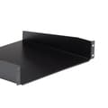 Miniatyrbillede 2 af 7: StarTech.com 48,30 cm (19") 2U hylde til serverskab, bæreevne op til 20 kg, fremstillet af stålplade - stativ - hylde - til P/N: RK4320AV, 4POSTRACK25
