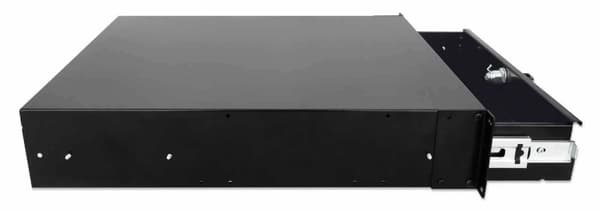Intellinet - Rack Opbevaringsskuffe - Sort, RAL 9005 - 2U - 48,3 cm (19") (715829)
