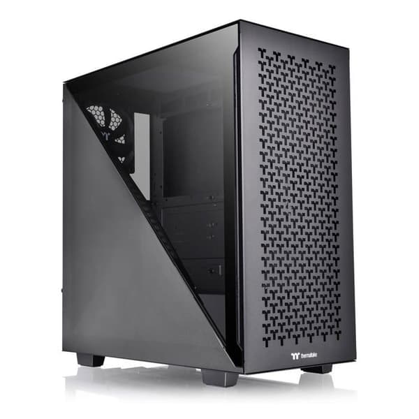 PC-hölje - Thermaltake - Divider 300 TG Air - Svart - 2 fläktar - Sidofönster Svart