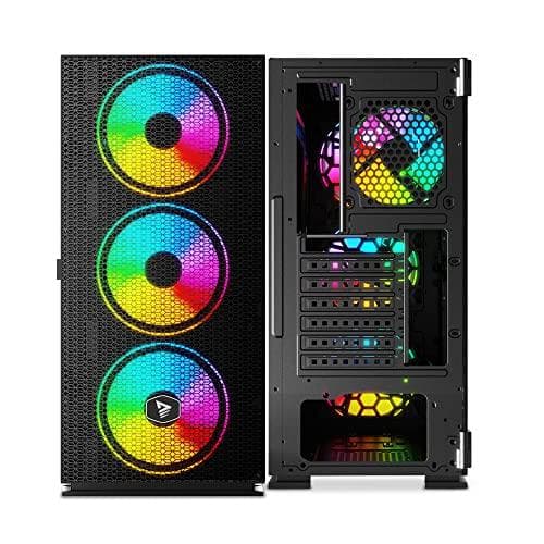 SAVIO PC-fodral Raptor X1 ARGB Glas/Mesh Svart