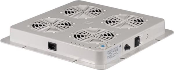 EFB elektronik takfläkt 2x för PRO, öppning A, inkl termostat, RAL7035, fläktenhet för användning i taket på PRO-skåpen, installation i monteringsöppn