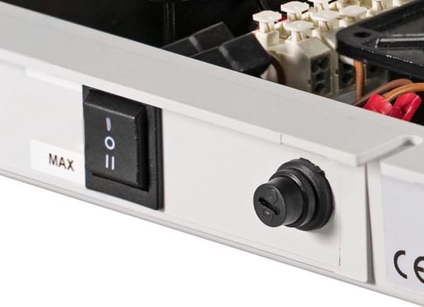EFB elektronik takfläkt 2x för PRO, öppning A, inkl termostat, RAL7035, fläktenhet för användning i taket på PRO-skåpen, installation i monteringsöppn