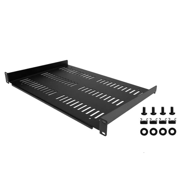 StarTech.com 1U rackhylde - Universal ventileret 19 tommer serverrackhylde/bakke til AV/data/netværksudstyr - Cantilever/Cantilever - Holdbart design