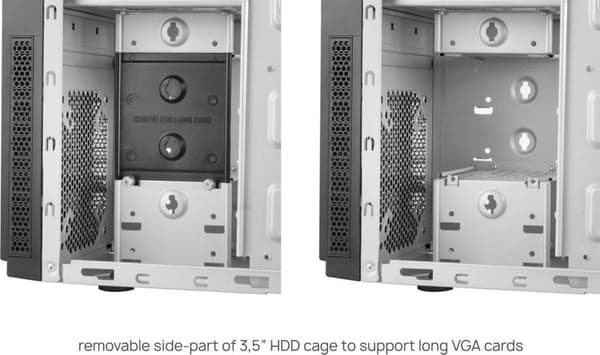 Chieftec HC-10B-OP datorfodral Mini-Tower Svart