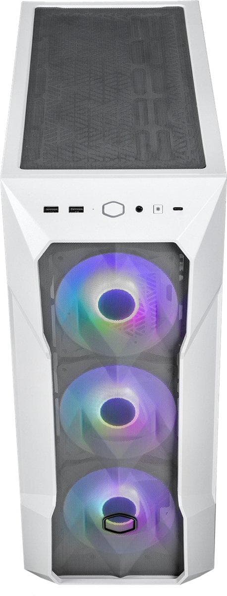 Cooler Master MasterBox TD500 Mesh V2 - Midi Tower - PC - Vit - ATX - micro ATX - SSI CEB - Mini-ITX - EATX - Mesh - Härdat glas - Plast - Stål - Mult
