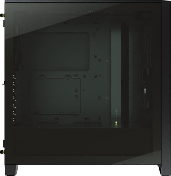 CORSAIR iCUE 4000D RGB Airflow - Keskitorni - E-ATX - ikkunallinen sivupaneeli (karkaistu lasi) - ei virransyöttöä (ATX) - musta - USB/Audio (CC-90112