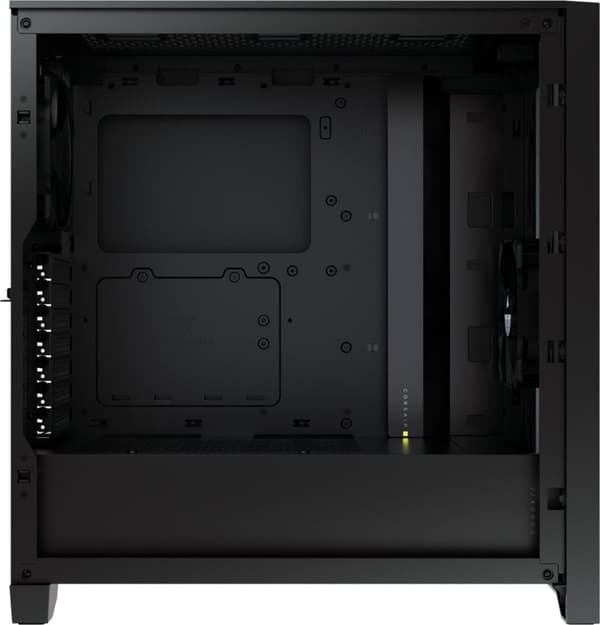 CORSAIR iCUE 4000D RGB Airflow - Keskitorni - E-ATX - ikkunallinen sivupaneeli (karkaistu lasi) - ei virransyöttöä (ATX) - musta - USB/Audio (CC-90112