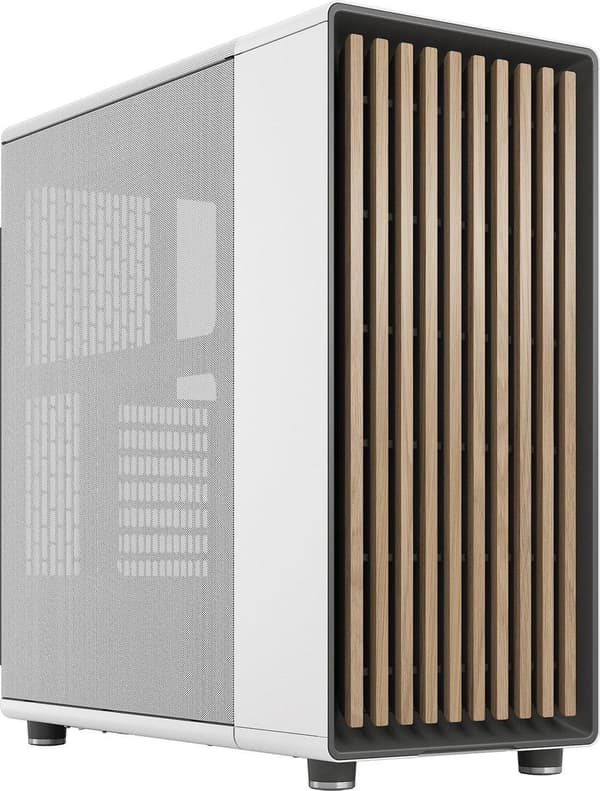 Fractal Design North - Mellemtårn - ATX - ingen strømforsyning (ATX) - Kridhvid - USB/Audio (FD-C-NOR1C-03) Hvid