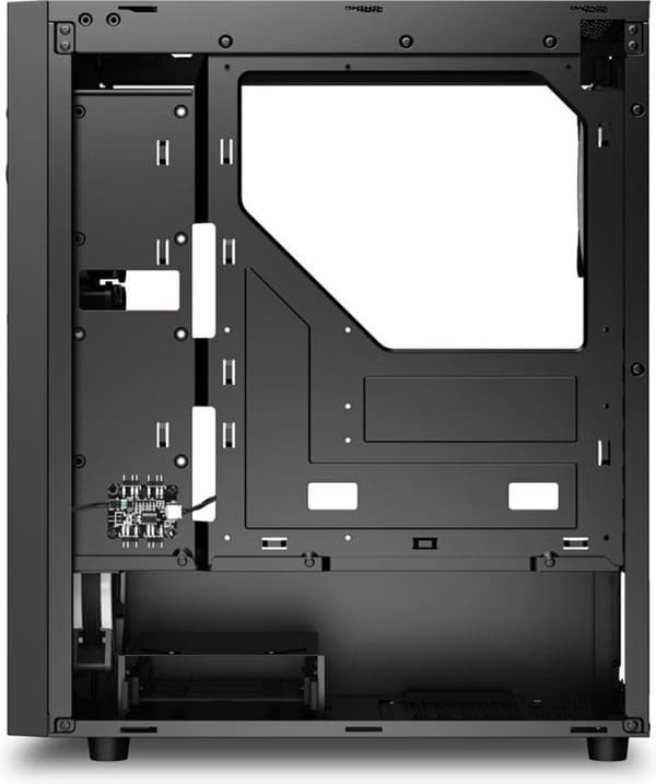 Sharkoon RGB Wave - Tower - ATX - sidopanel med fönster (härdat glas) - ingen strömförsörjning - USB/ljud