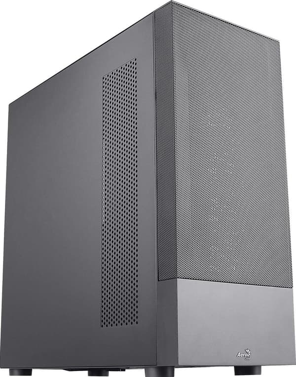 Aerocool Cipher. Type: PC, Farve på produkt: Sort, Understøttede bundkortformfaktorer: ATX, micro ATX, Mini-ITX. Understøttede strømforsyningsformfakt Sort