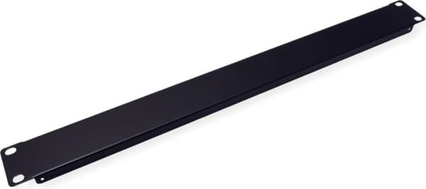 19" tom panel 1U. Metall. Svart (26.99.0298)