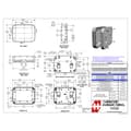 Miniatyrbild 4 av 4: Hammond Electronics 1556EWH Universalhölje 160 x 120 x 45 ABS plast Flamhämmande Vit 1 st