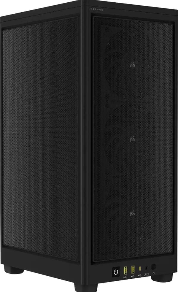 CORSAIR 2000D AIRFLOW - SFF Tower - Mini-ITX - Svart - USB/Audio (CC-9011244-WW) Svart
