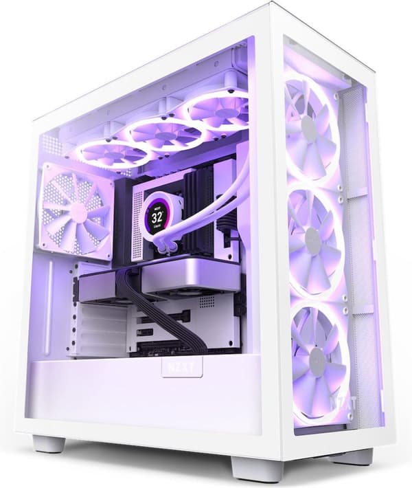 NZXT H7 Elite 2023 All White - Midtower model Hvid