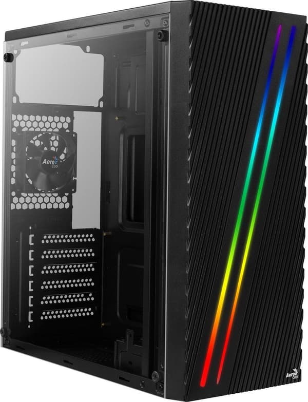 Aerocool Streak Midi Tower musta musta