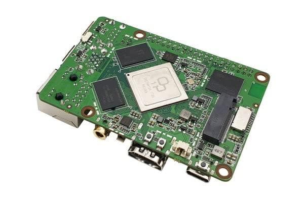 Rock Pi 4+ Model B OP1 4GB/64GB (med dual band 2,4/5GHz WLAN/Bluetooth 5.0) med UFL-stik (RS114B+D4E64-UFL)