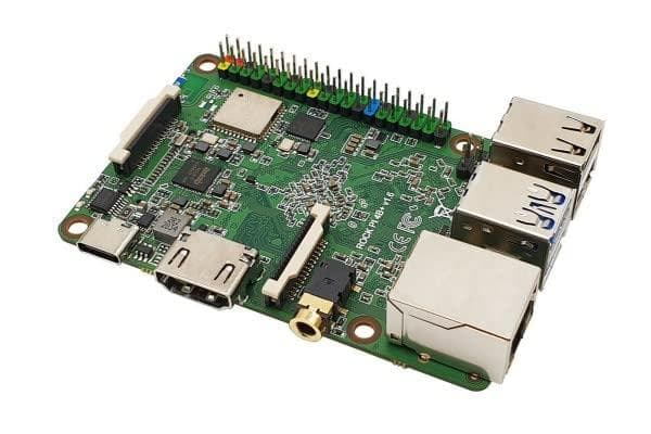 Rock Pi 4+ Model B OP1 4GB/64GB (med dual band 2,4/5GHz WLAN/Bluetooth 5.0) med UFL-stik (RS114B+D4E64-UFL)