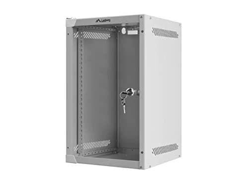 Lanberg WF10-2309-10S fodral (9U, 462 mm 280 mm 310 mm, hängande, glas, 10", grå färg) (WF10-2309-10S)