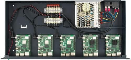 RackmountIT Rack Mount för 5 enheter Raspberry Pi 4 (RM-PI-T1)