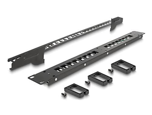 DeLOCK 66237 - Rackmontering - 1U - sort - metal - plastik - 69 mm - 483 mm (66237)