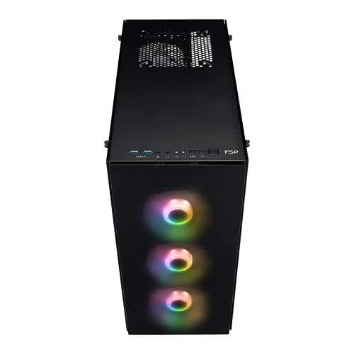 FSP/Fortron CMT512 - Midi Tower - PC - Svart - ATX - micro ATX - Mini-ITX - SECC - Härdat glas - 16,5 cm (POC0000107)