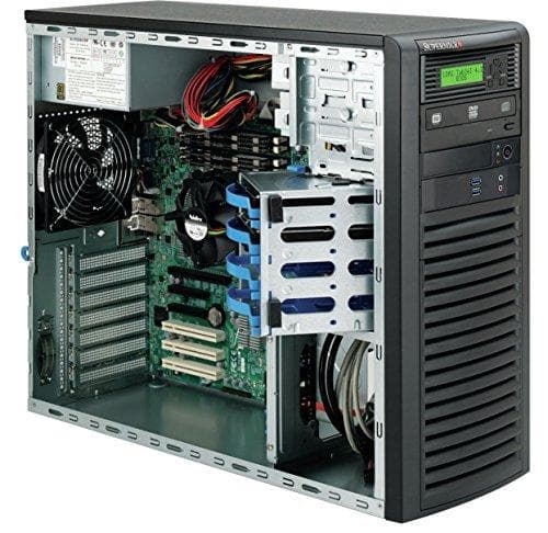Super Micro Supermicro SC732 D3-903B - Midi Tower - Laajennettu ATX 900 Watt - Musta - USB/Audio (CSE-732D3-903B)