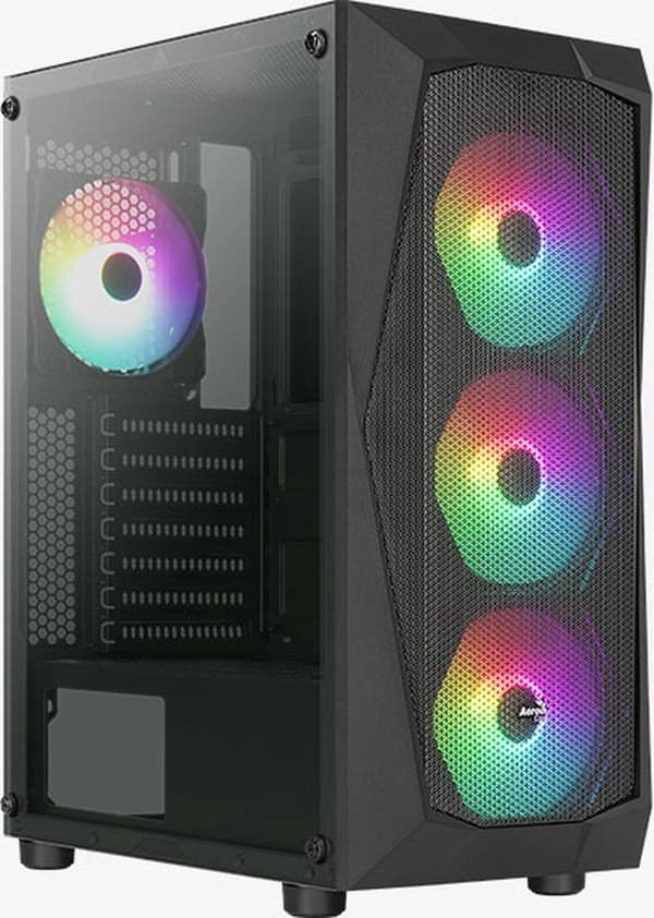 Aerocool PGS Falcon-A-BK-V1 FRGB kotelo musta